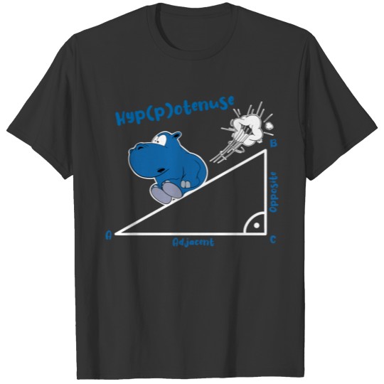 Hyppotenuse highschool funny math hippo T Shirts