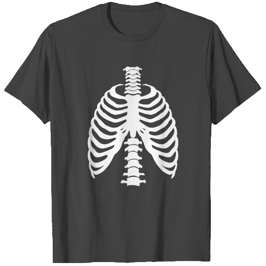 Skeleton Rib Cage Halloween Spooky Bones T Shirts