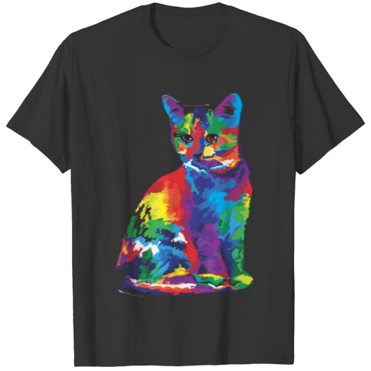 Funny Cat colors T-shirt
