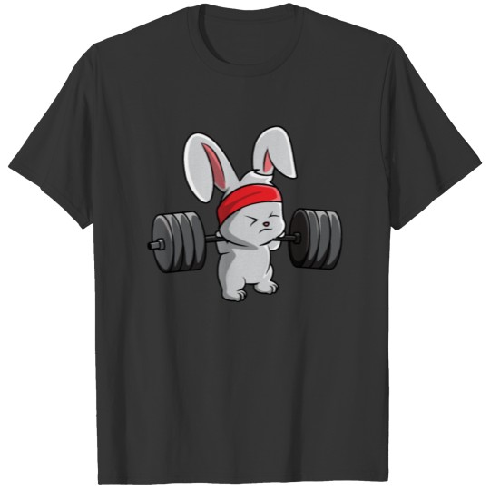 Funny Bunny Gym Bunny Weightlifting Gym Rabbit T-shirt