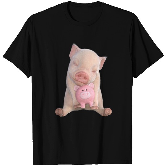 Piglet with Pink Toy T Shirts