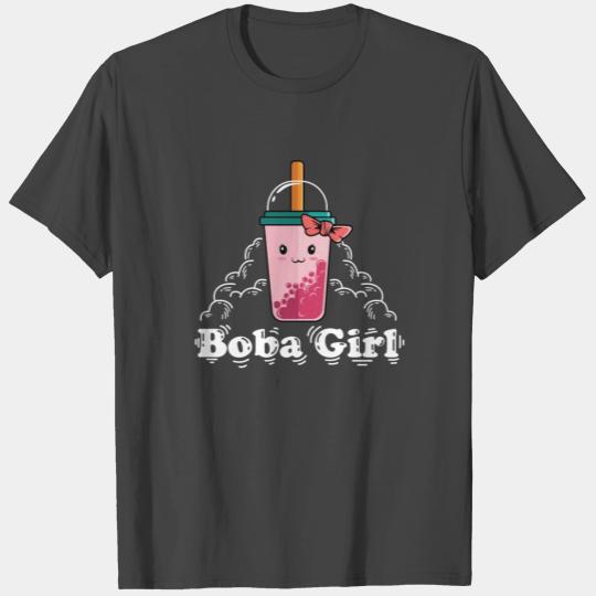 Boba Girl I love Boba milk Tea Bubble Drinks Milkt T Shirts