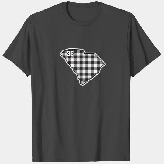 South Carolina Gingham Plaid Style Checkered SC T Shirts