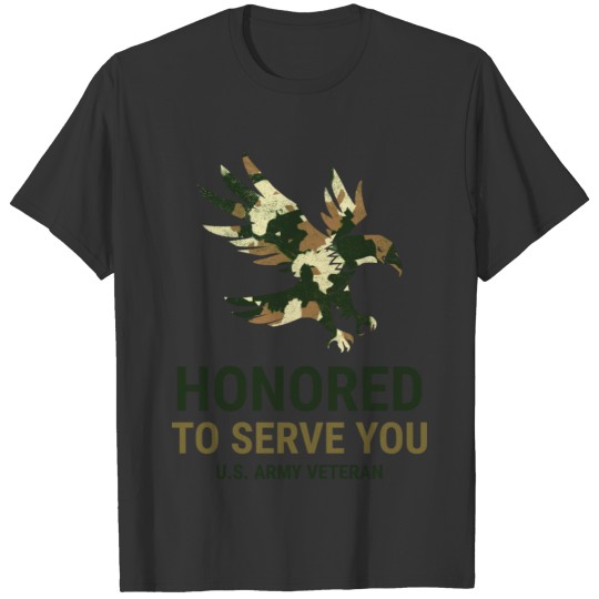 Veterans Day Proud Honored To Serve Army Veteran T-shirt
