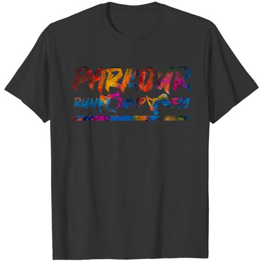 parkour free running T-shirt