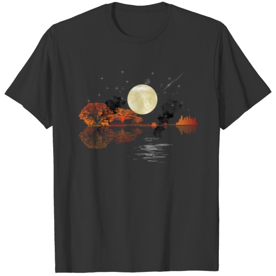 Nature And City Acoustic Guitar T-shirt