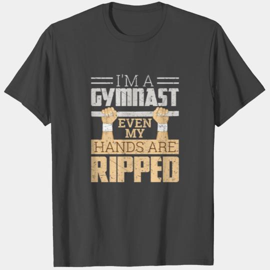 Funny Gymnastics Womens Mens Hands Ripped T Shirts