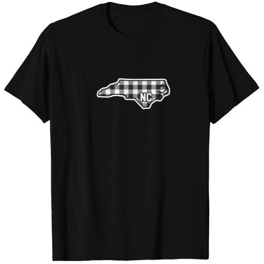 North Carolina Gingham Plaid Style Checkered NC T Shirts