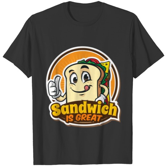 cartoon sandwich T-shirt
