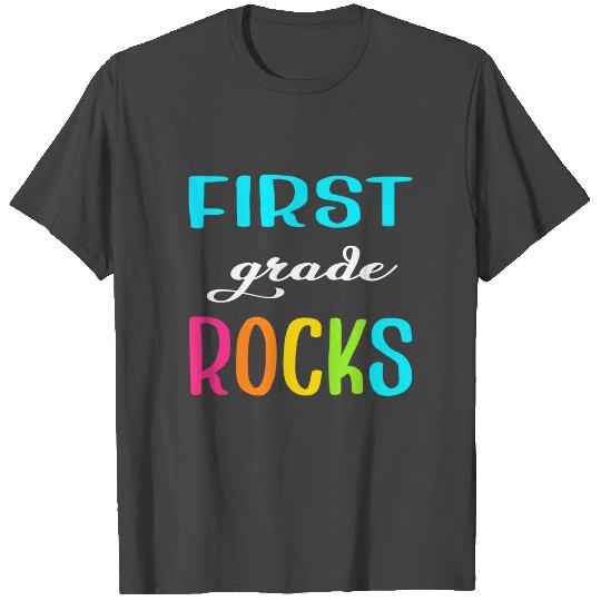 First Grade Rocks Back To School T Shirts