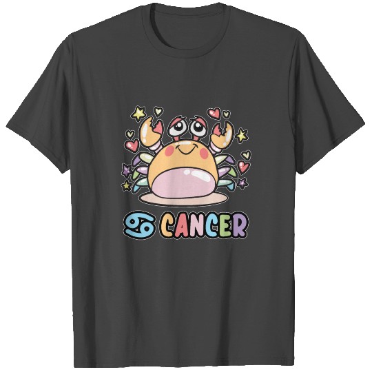 Cancer Zodiac Horoscope Pastel Birth Sign T Shirts