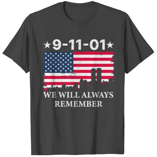 Never Forget 9/11 20th Anniversary Patriot Day T Shirts