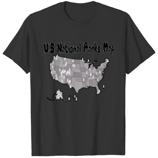 62 US National Parks Map Vintage Camping Hiking T Shirts
