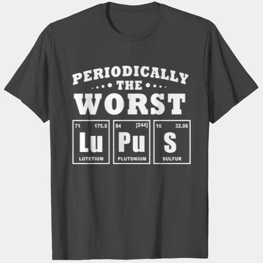 Periodic Table Periodically Worst Lupus Awareness T Shirts