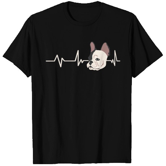 Frenchie Face Heartbeat French Bulldog Gift French T Shirts