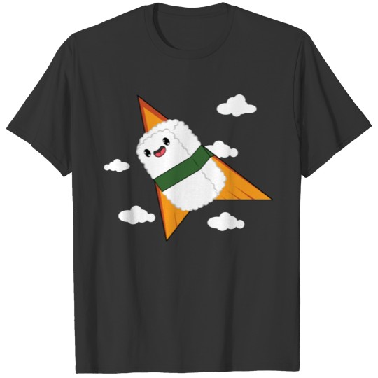 Flying Sushi Nigiri Hang Gliding T-shirt