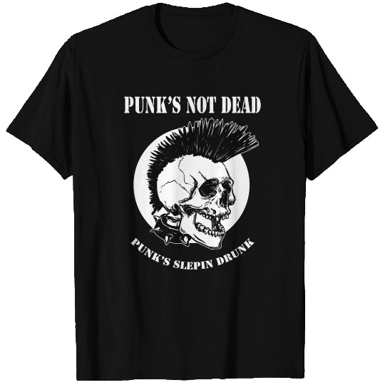 punk skull with mohawk T Shirts