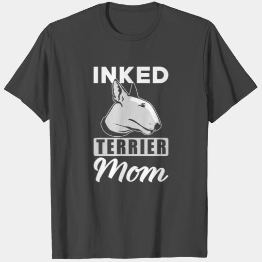 Inked Stafford Terrier Mom T Shirts