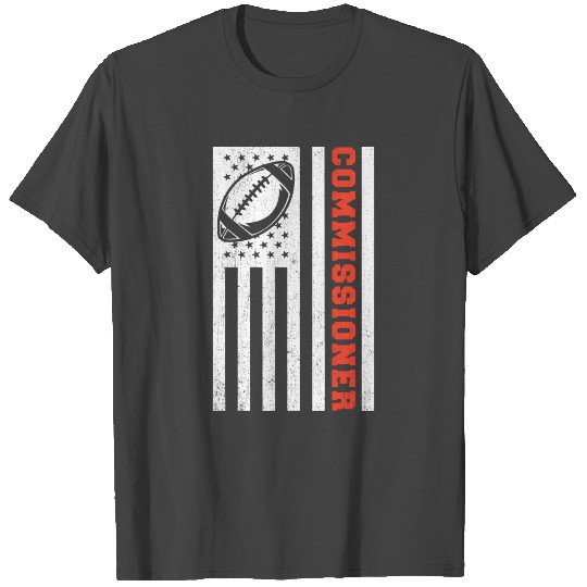 Fantasy Football Trophy Legend Flag Commissioner T Shirts