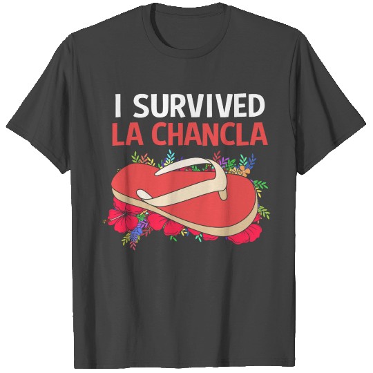 Funny Latina I Survived La Chancla For Women T Shirts