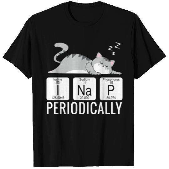 SLEEPING CAT T Shirts - Cat Nap Periodically