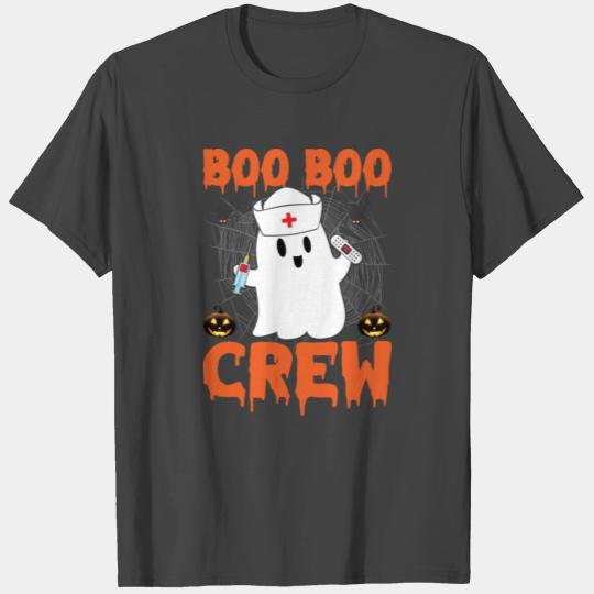 Boo Boo Crew Halloween Ghost Nurse boo boo crew T Shirts