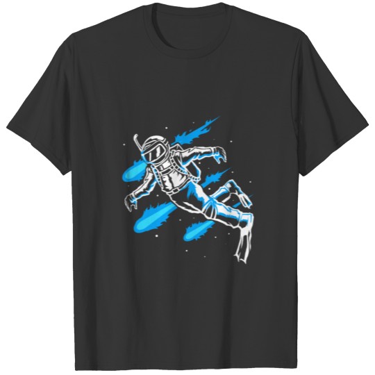 Astronaut Diving Goggles Funny Snorkeling Gear T-shirt