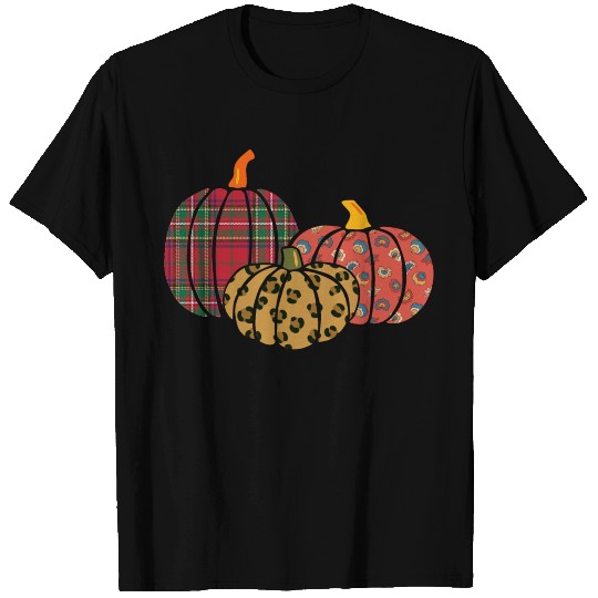 Cottagecore Halloween Pattern Pumpkins T Shirts