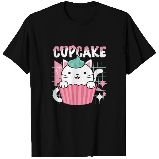 Kawaii Cat Cupcake T Shirts