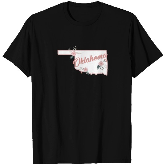 Cute Oklahoma State Floral Rose T Shirts