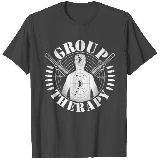 Gun Control Group Therapy SHOOTING RANGE T Shirts