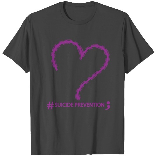 YOU MATTER HEART SHAPE SUICIDE AWARENESS T Shirts