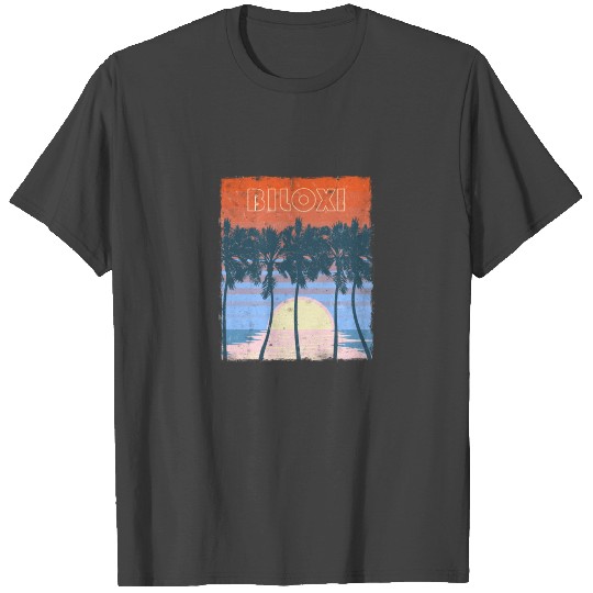 Retro Biloxi Mississippi Beach Vacation Souvenir T Shirts