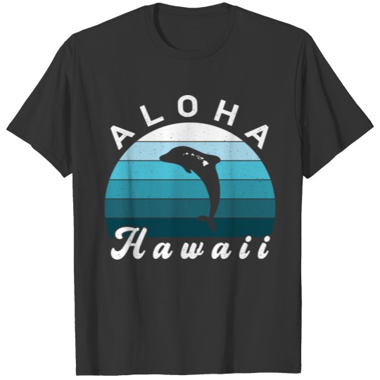Aloha Hawaii Hawaiian Island Dolphin T-shirt