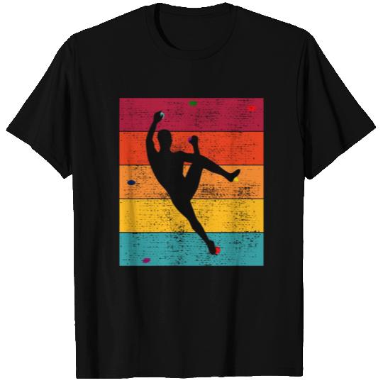 Wall Climbing Bouldering Climber Climb Funny T Shirts