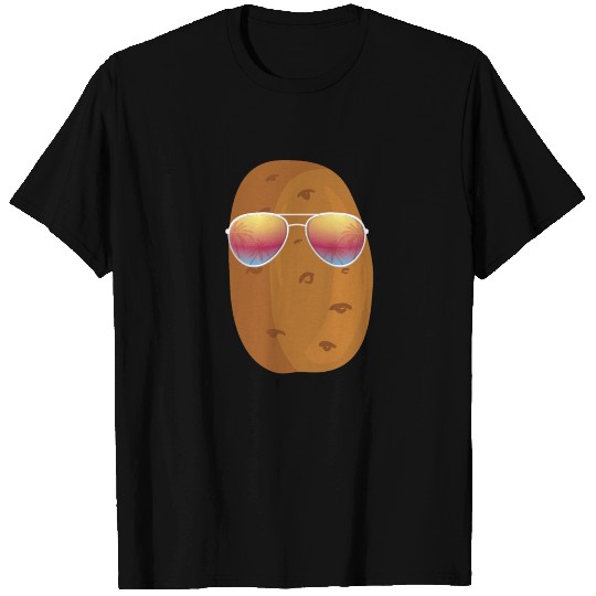 Potato With Sunglasses T Shirts