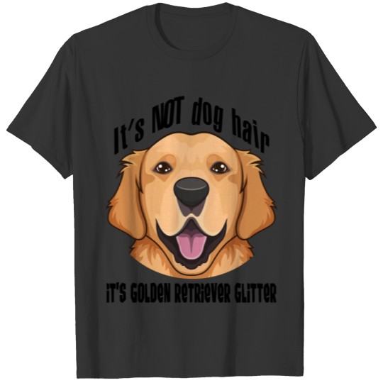 Gloden Retriever Glitter T-shirt