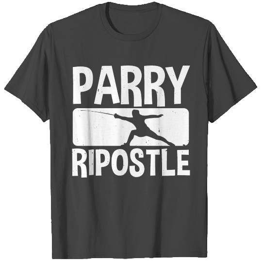 Great and courageous saying for fencer gift idea T Shirts