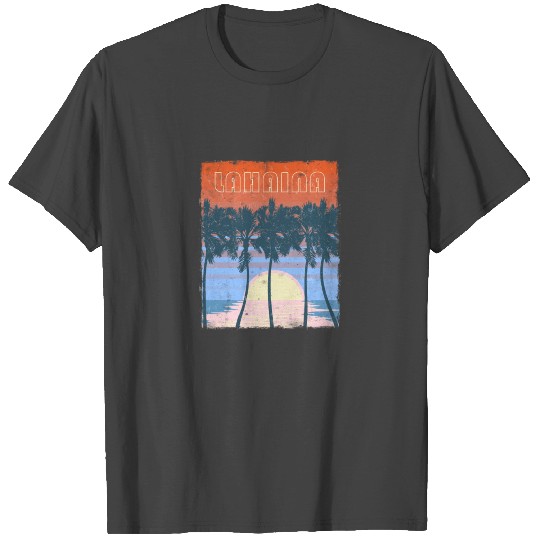 Retro Lahaina Maui Hawaii Beach Vacation Souvenir T Shirts