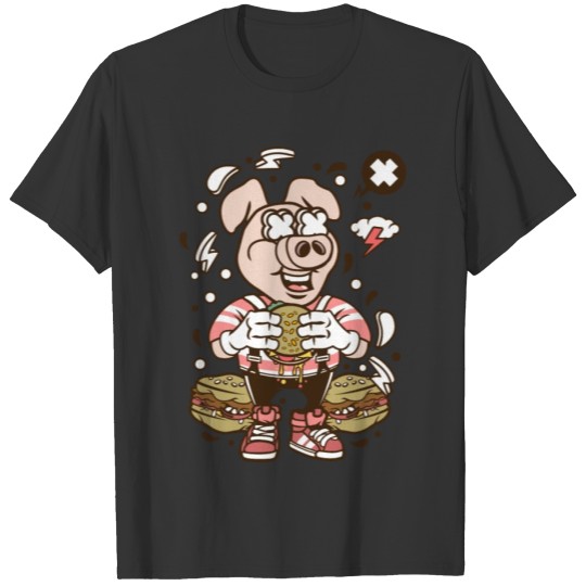 Pig burger T-shirt