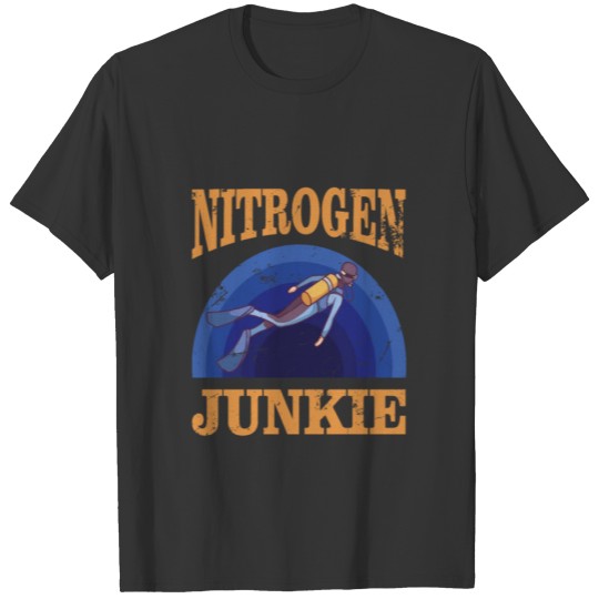 Funny Scuba Diver Nitrox Nitrogen Diving Gas Dive T-shirt