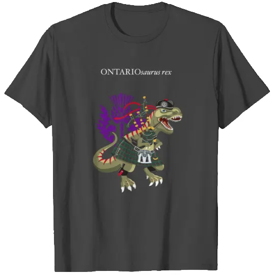 Clanosaurus Rex ONTARIOsaurus Ontario Tartan Clan T Shirts