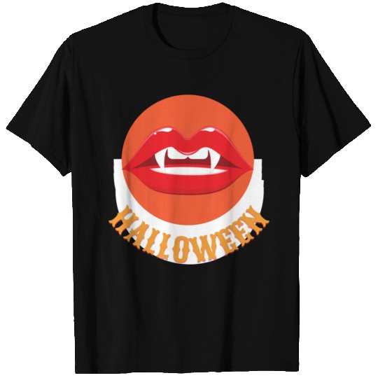 Vampire Lips Halloween T Shirts
