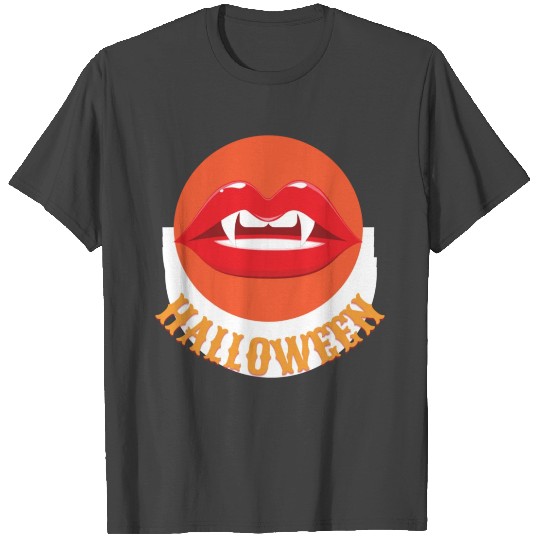 Vampire Lips Halloween T Shirts