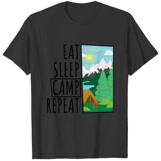 EAT SLEEP CAMP T-shirt