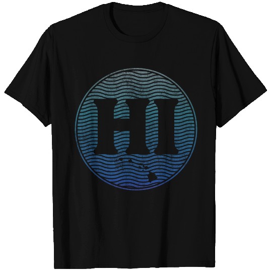 HI Hawaii State Hawaiian Islands T Shirts
