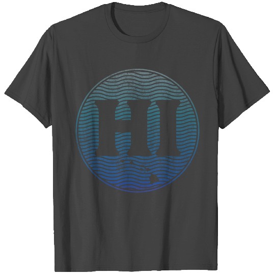HI Hawaii State Hawaiian Islands T Shirts