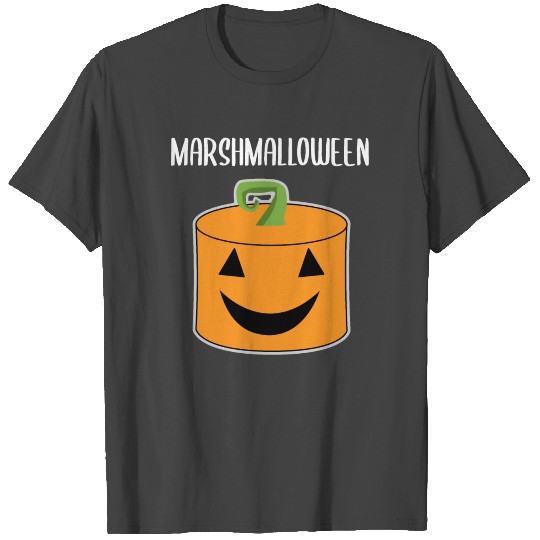 Marshmallow Pumpkin Halloween Costume Gift T Shirts