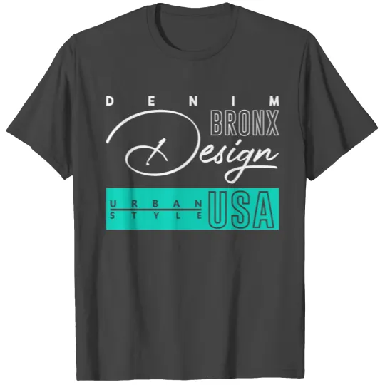 Bronx Denim Design I Love Bronx USA Pride T Shirts