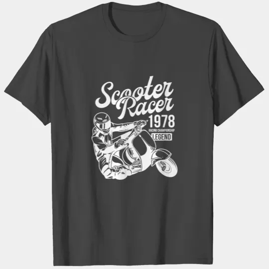 Scooter racer 1978 racing championship legend T Shirts